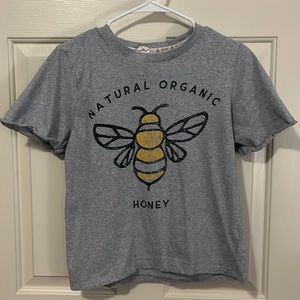 Recycled Threads graphic cropped T-shirt